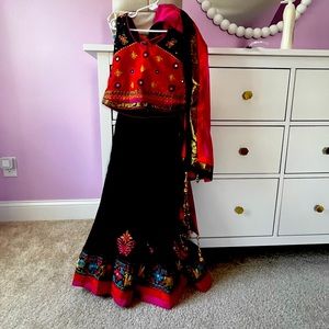 Girls traditional Indian/Pakistani lehega dress